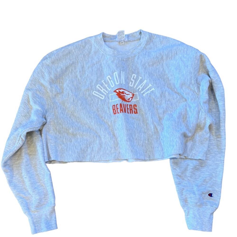 Oregón State cropped Champion Sweatshirt. XL. worn once.